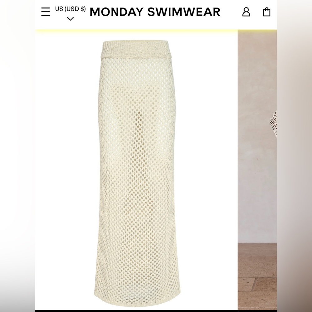Monday Swimwear Crochet Skirt